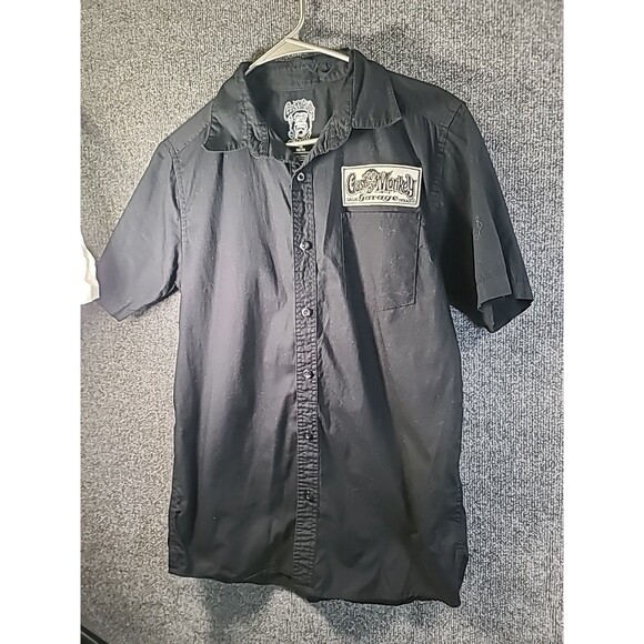 Mens Gas Monkey Button Up Shirt Size Medium - Picture 2 of 8